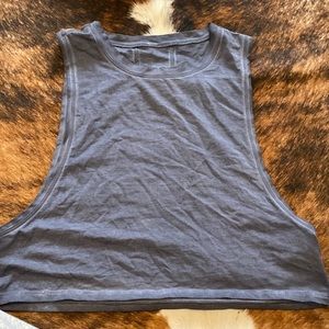 Blue crop top. Lululemon